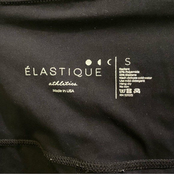 Elastique L’Original Luxury Black Leggings 25” | Like New - Picture 4 of 8